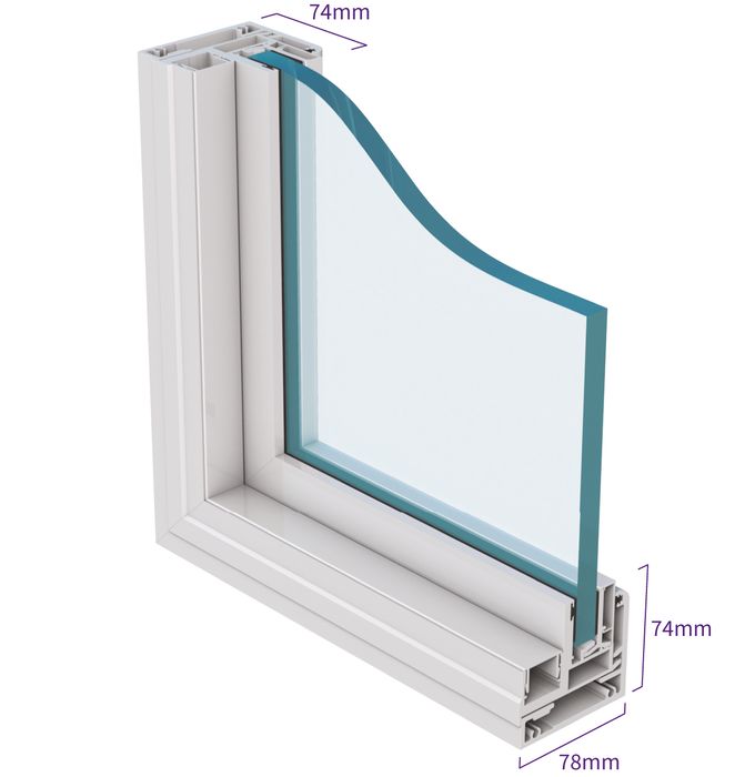 Selectaglaze Series 55 high security demountable fixed light secondary glazing